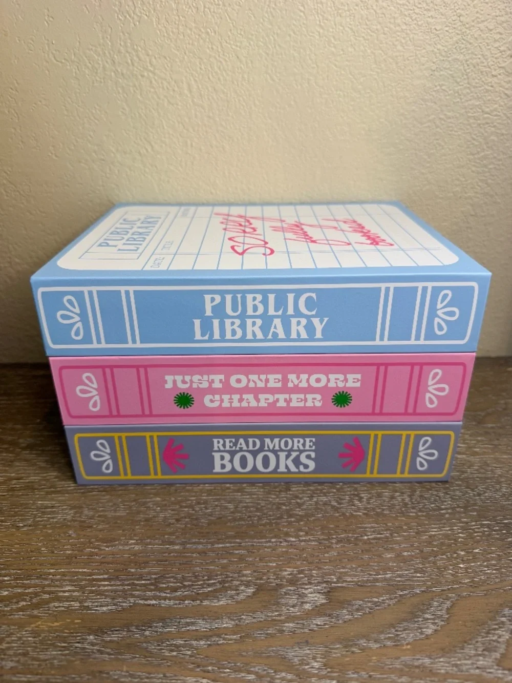 Target Bullseye Playground Decorative Book Storage Complete Set of 3